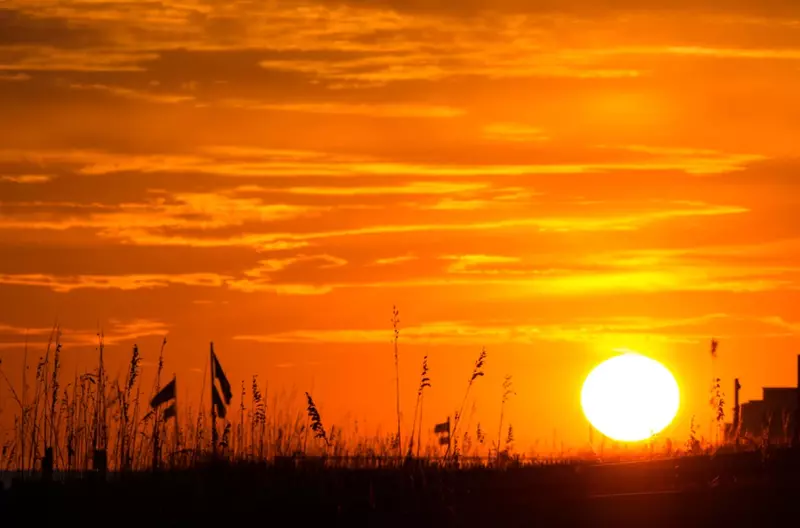 sunset on Alabama Gulf Coast