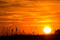 sunset on Alabama Gulf Coast