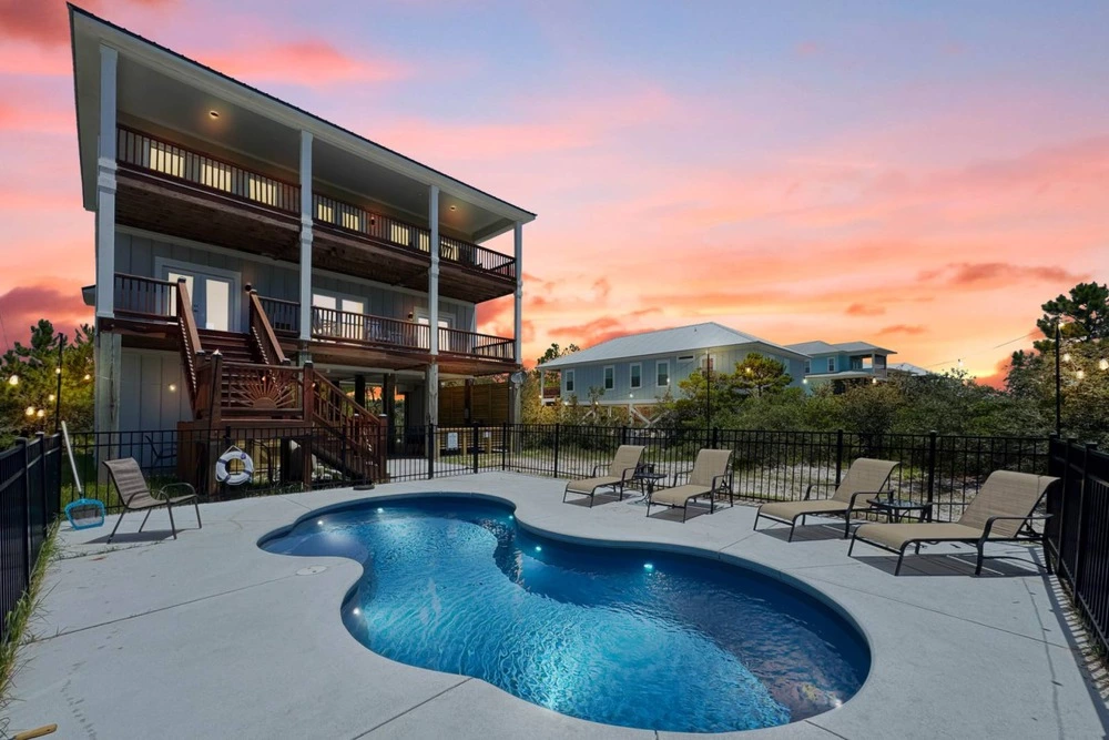 private pool at Southern Charm Fort Morgan