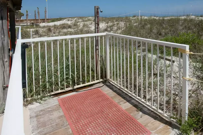 Shower at boardwalk entrance.
