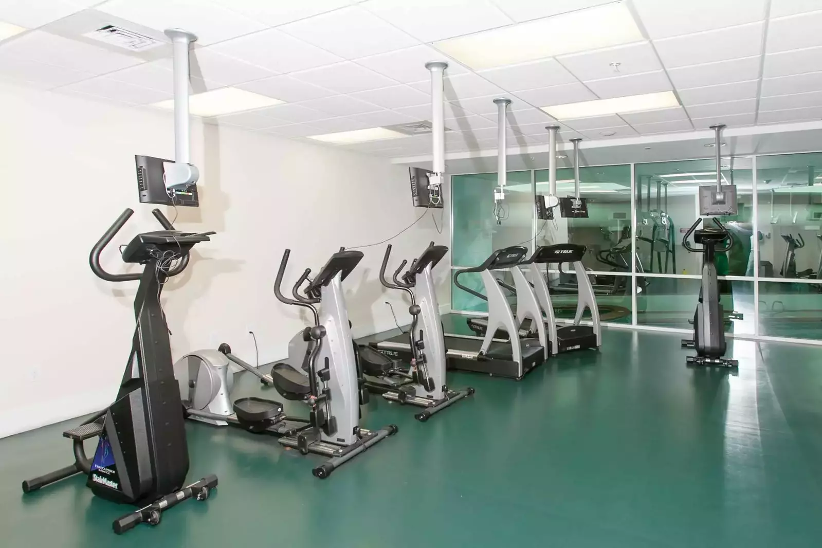 Fitness center with cardio equipment
