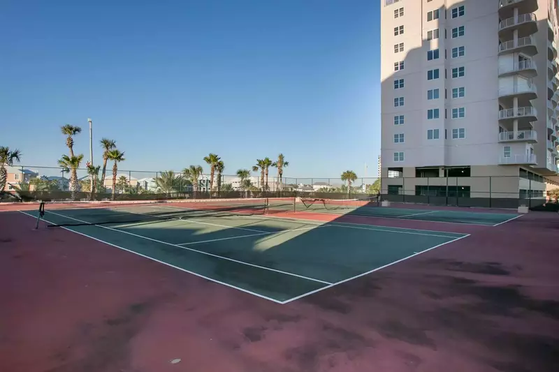 Community tennis courts
