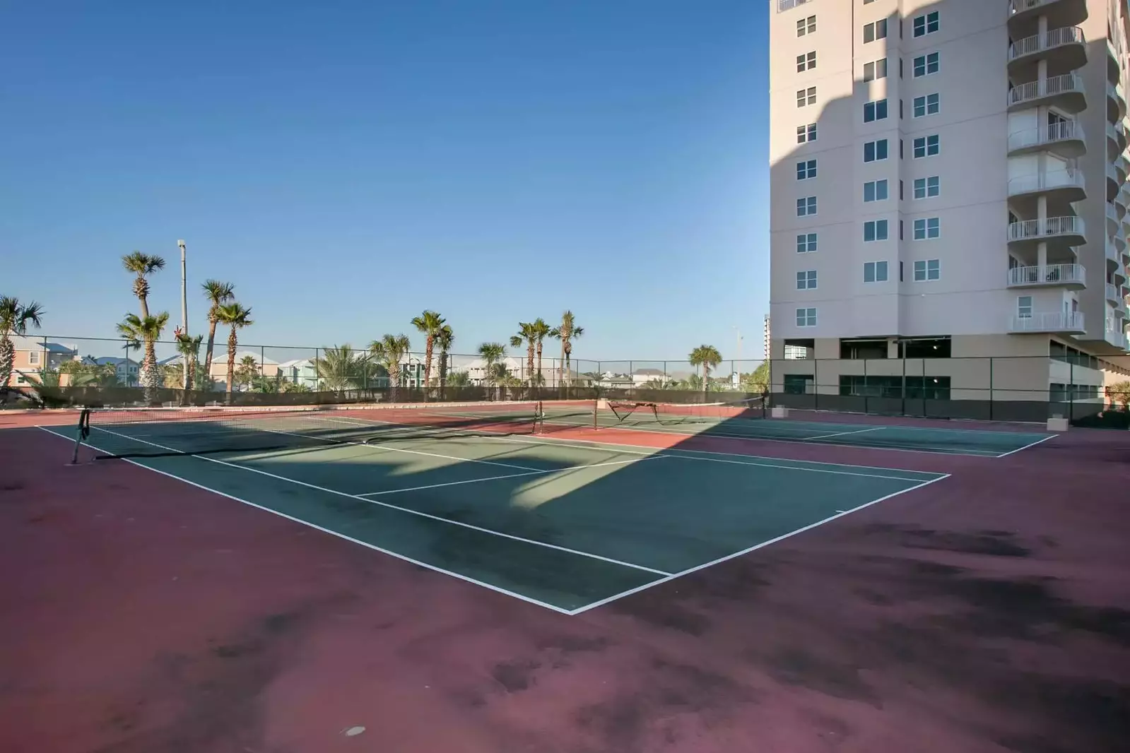 Community tennis courts