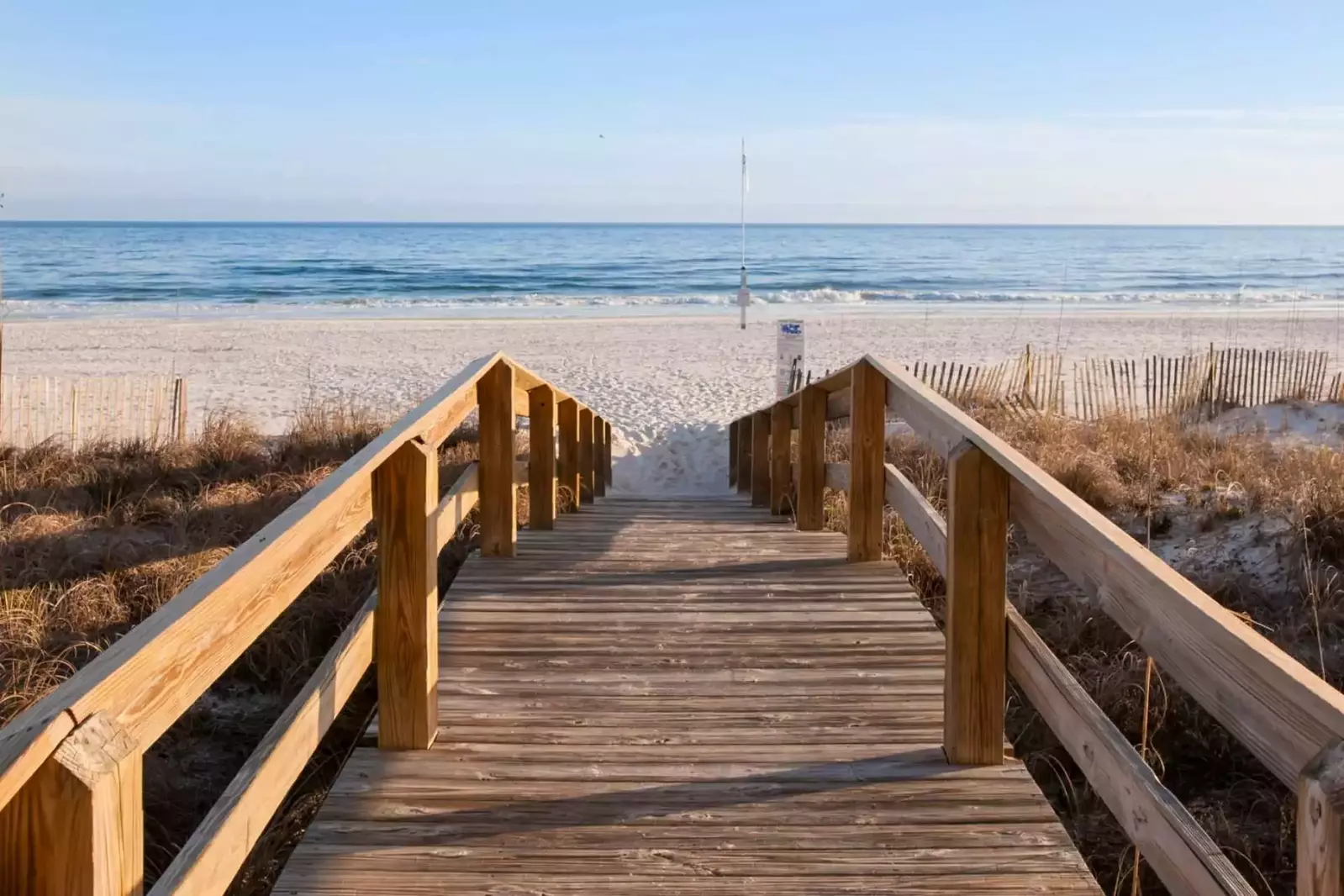 Boardwalk to beach and Gulf