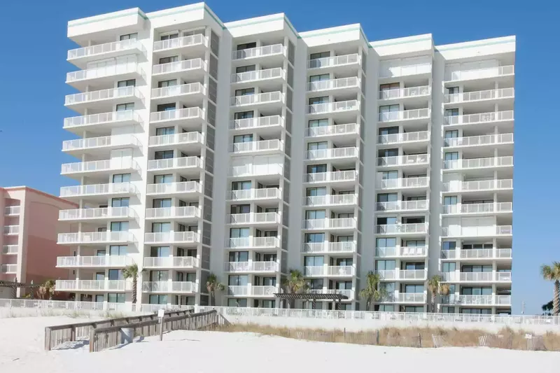 Shoalwater Condominiums from the beach