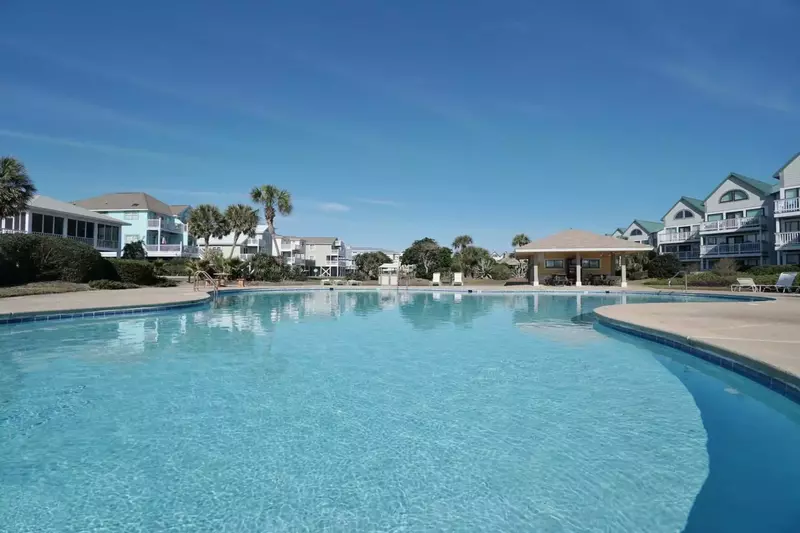 Community pool across the street