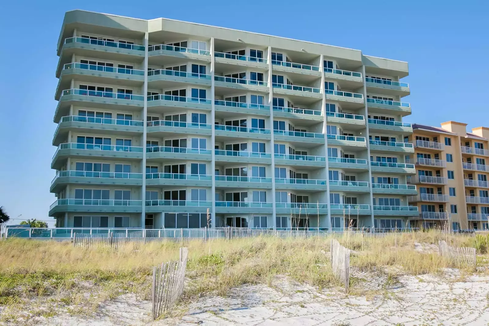 Silver Beach Condominiums from the beach