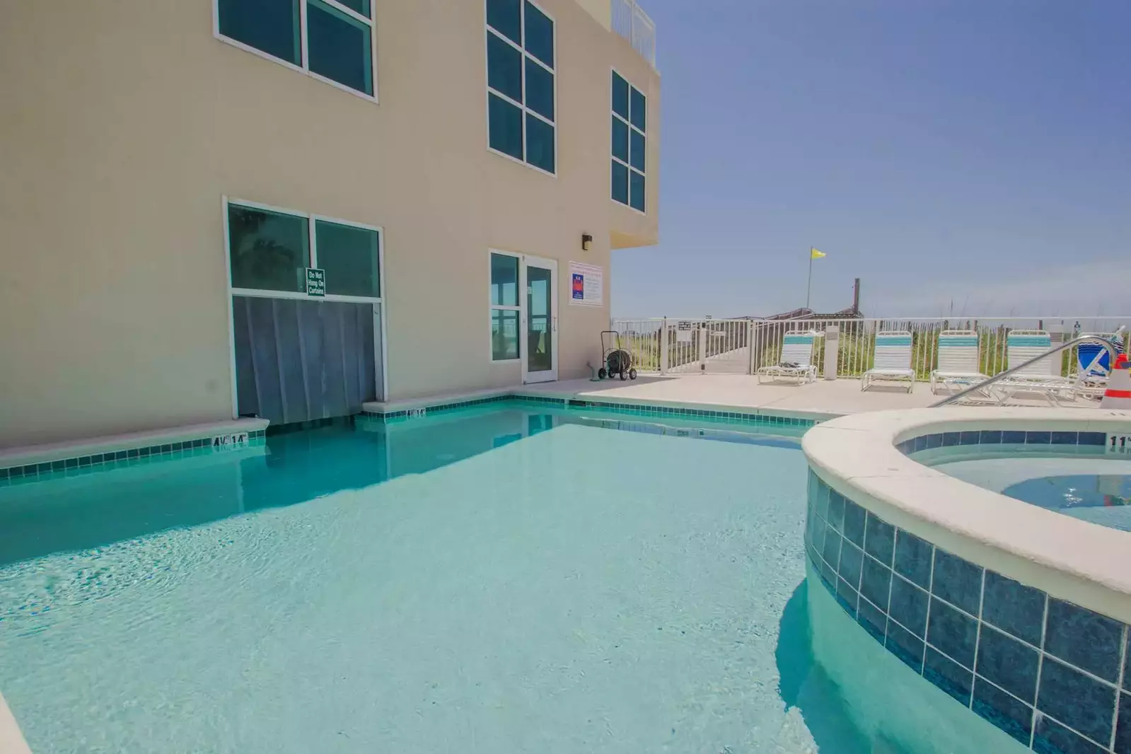 Community pool and hot tub.