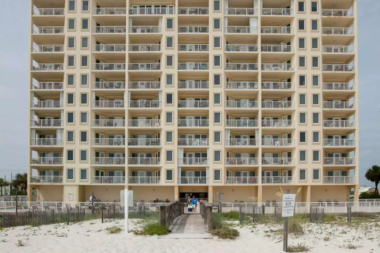 Boardwalk Condominiums from the beach