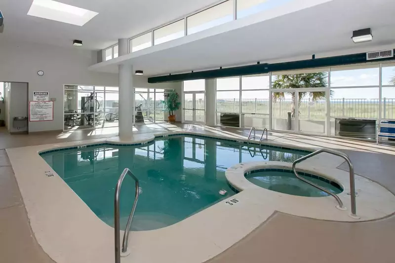 Indoor pool and hot tub