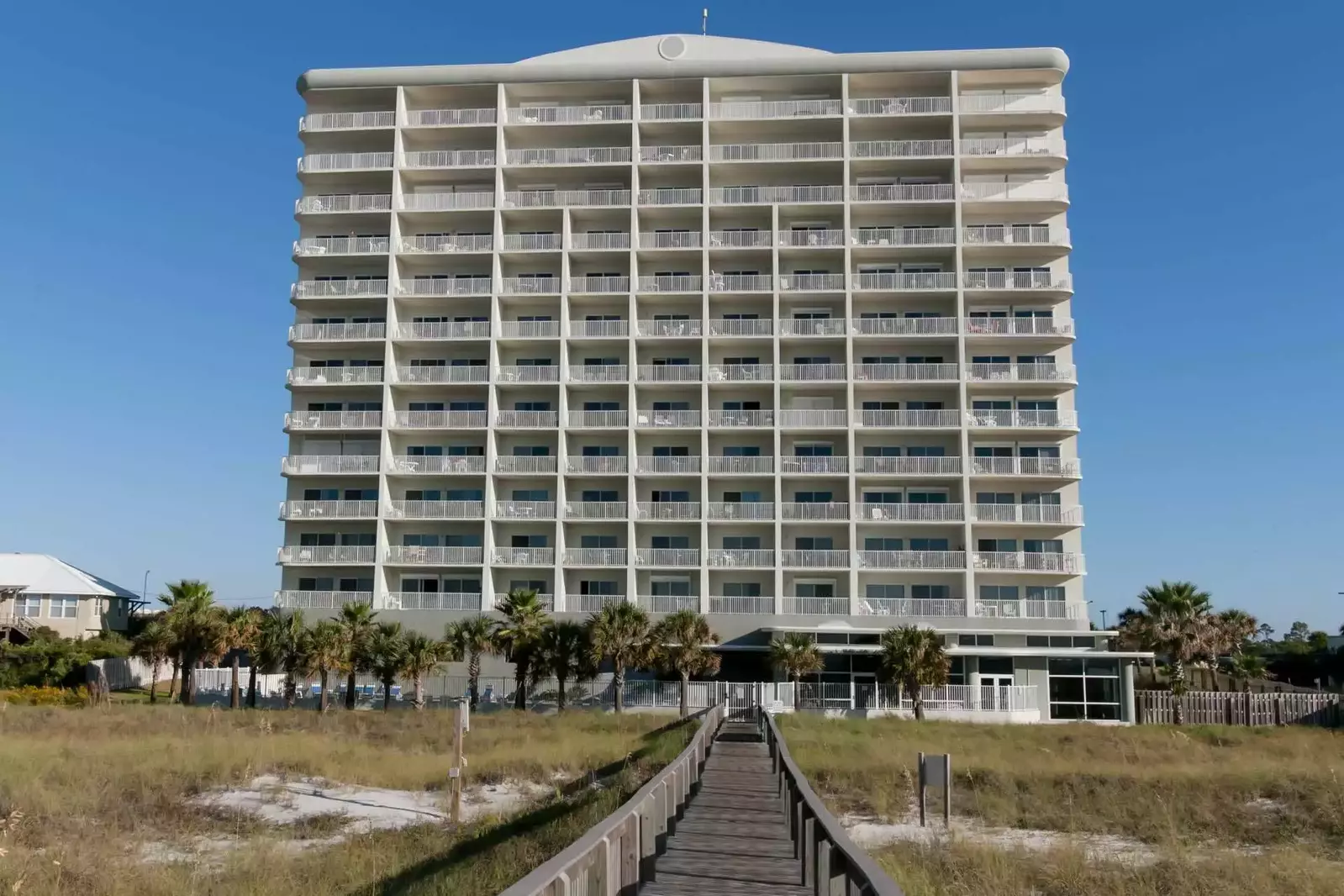 Tidewater Condominiums from the community boardwalk