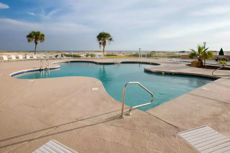 One of the 6 outdoor pools