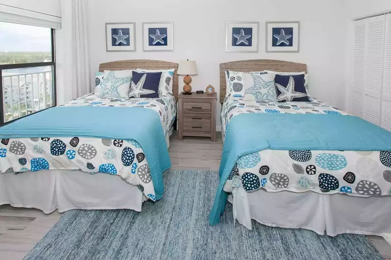 Guest room with two double beds