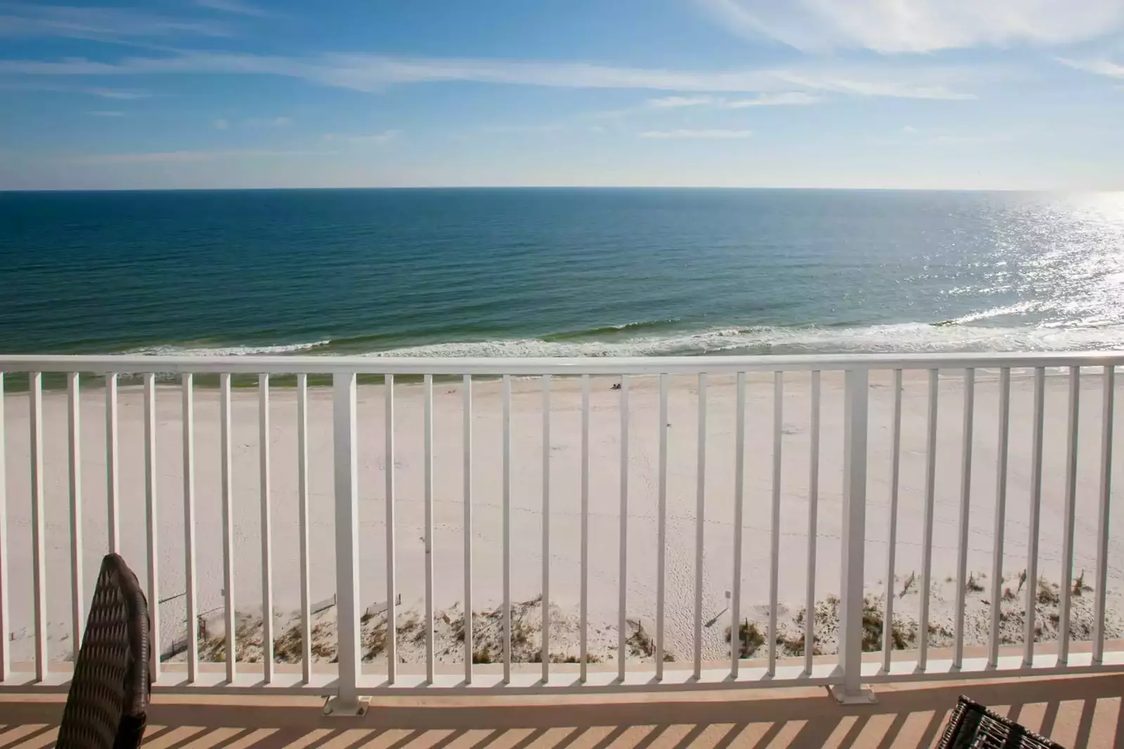 Beautiful views of the beach and the Gulf