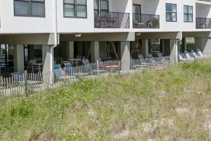 Covered seating and dining area