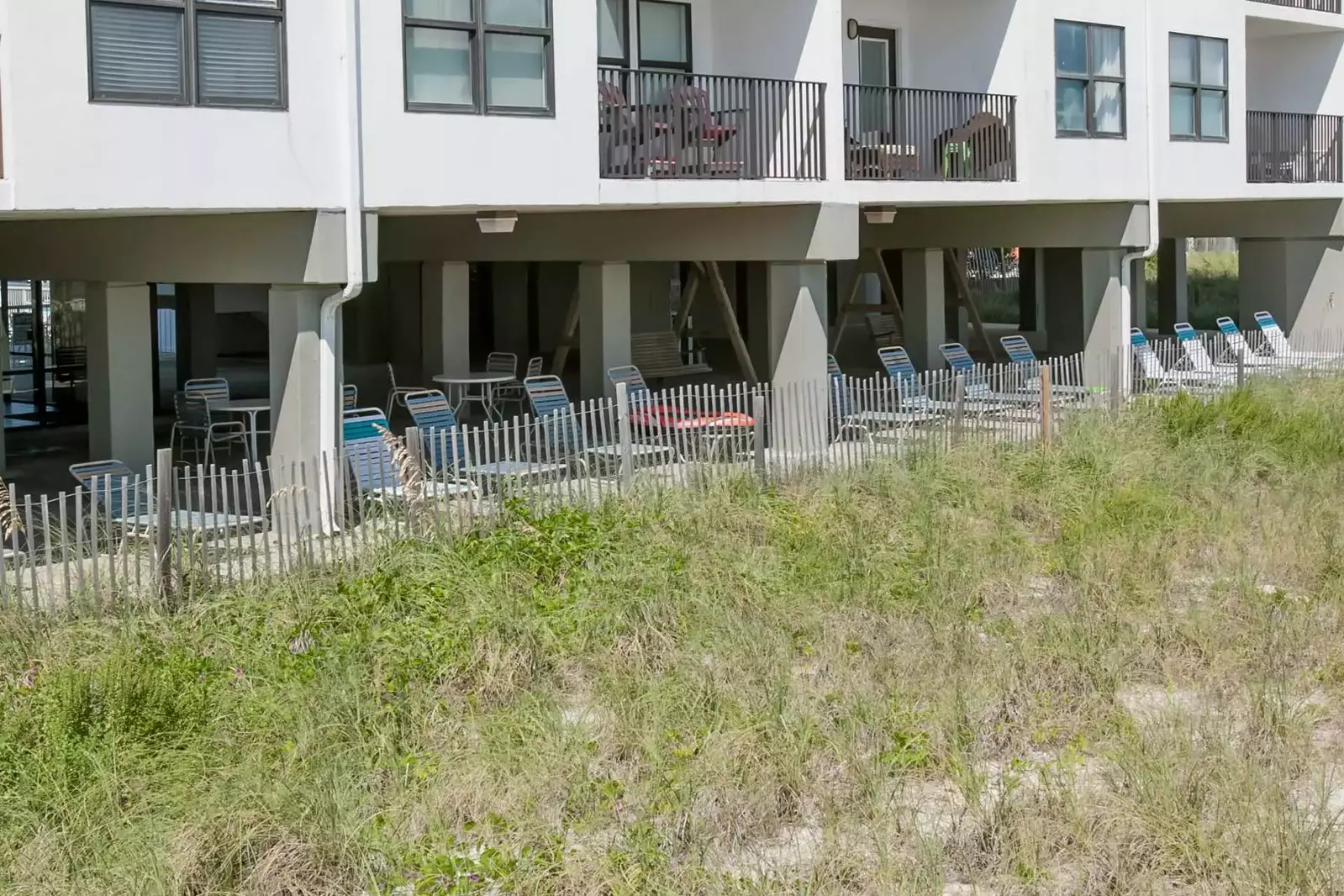 Covered seating and dining area