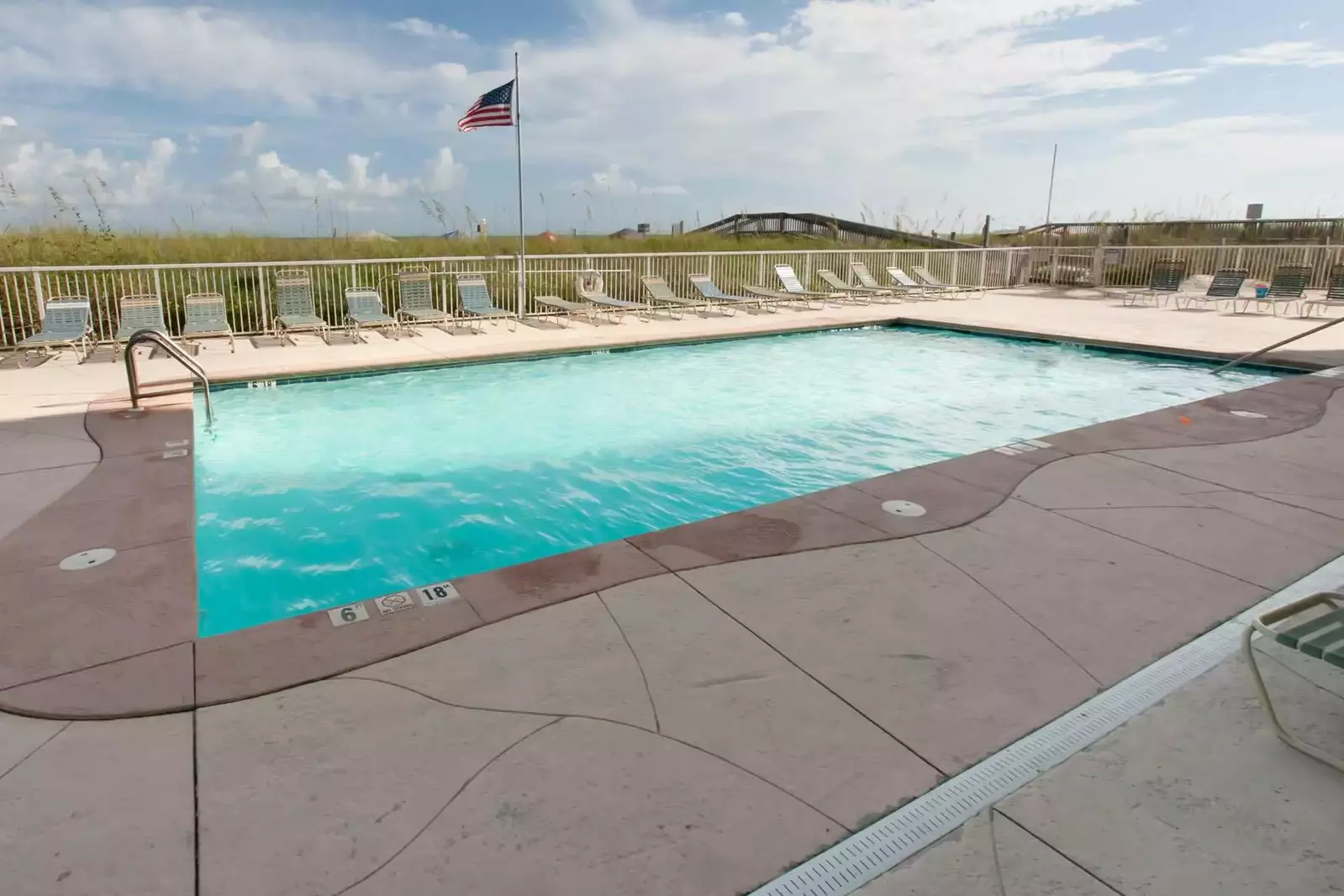 Pool overlooking beach and Gulf