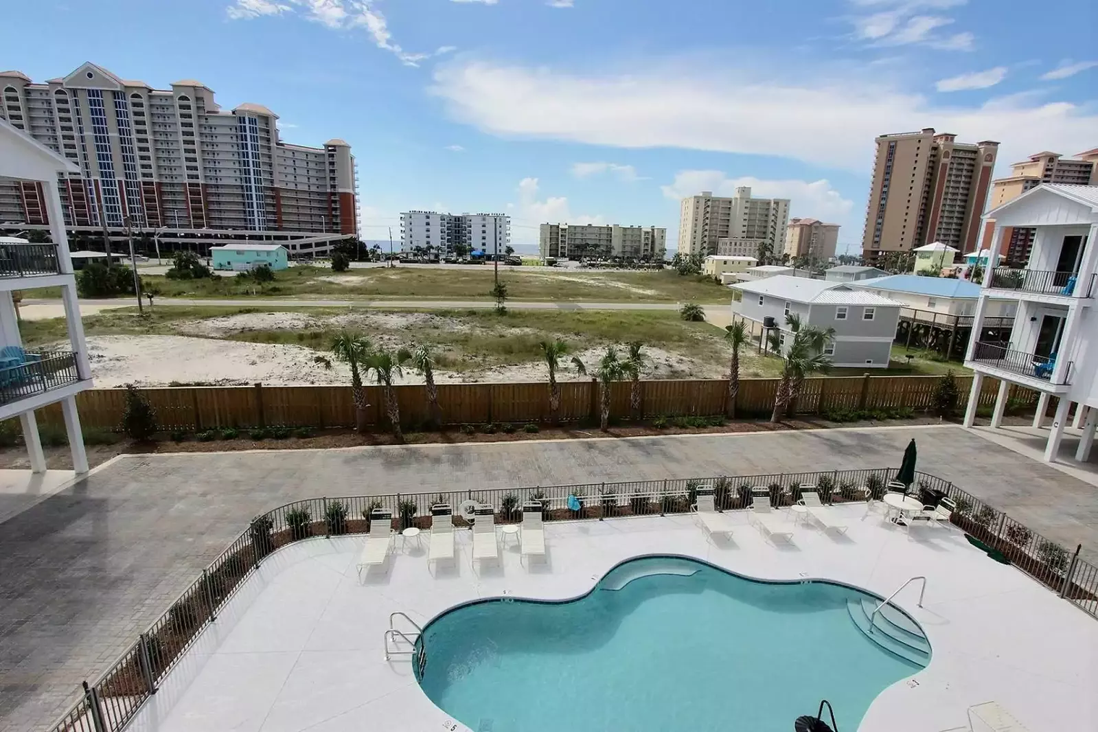 Community pool and beach 1 block away