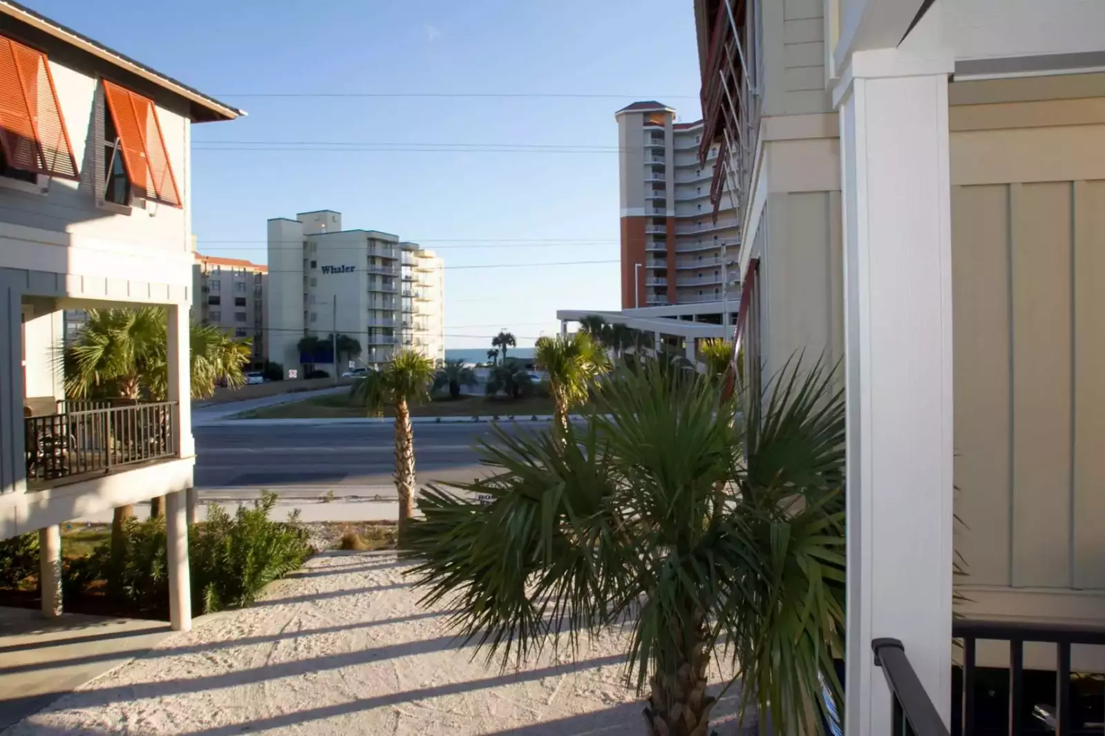 Gulf view across the street