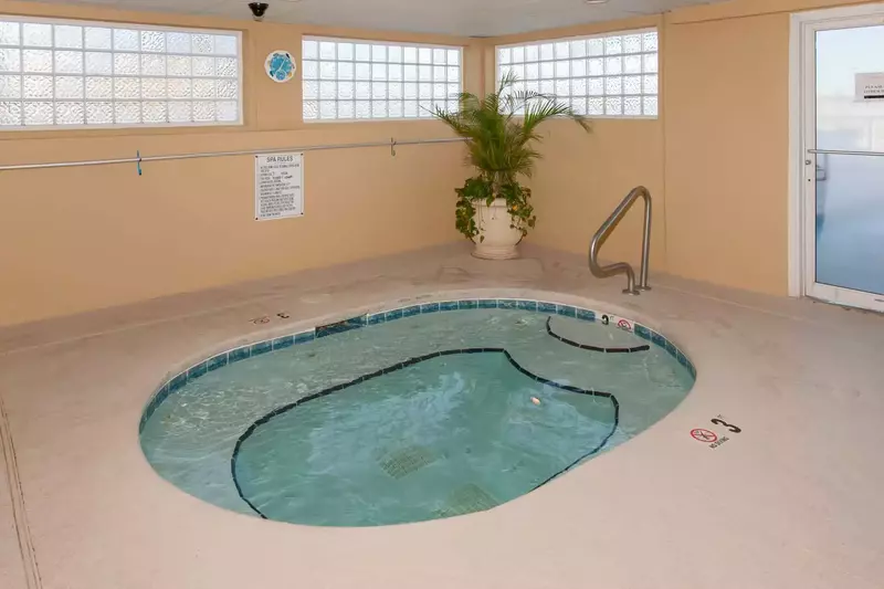 Indoor community hot tub