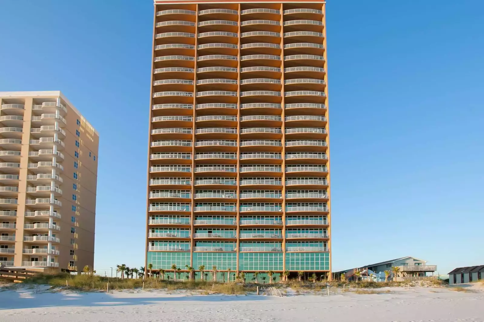 Phoenix Gulf Shores from the beach