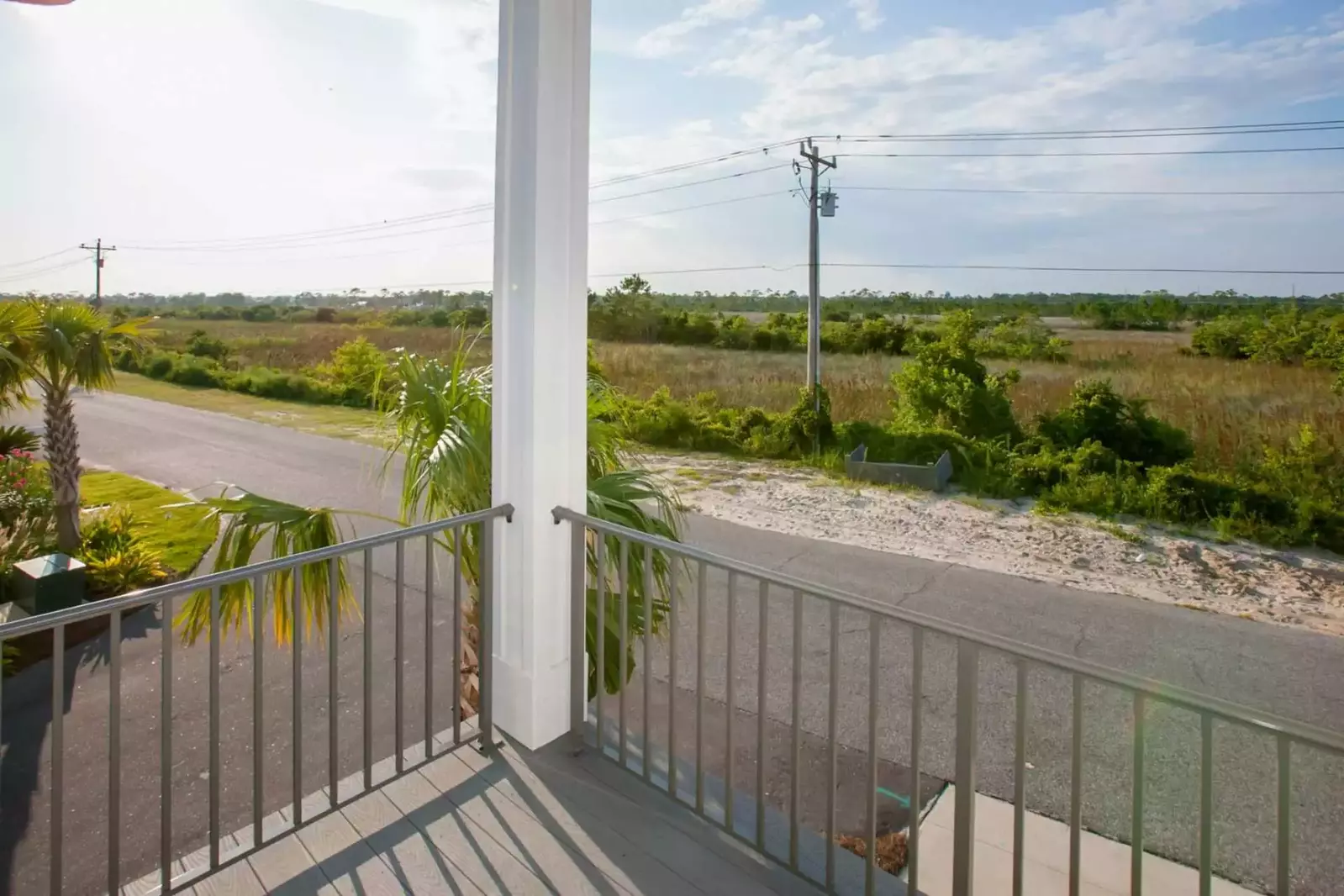 View from private balcony