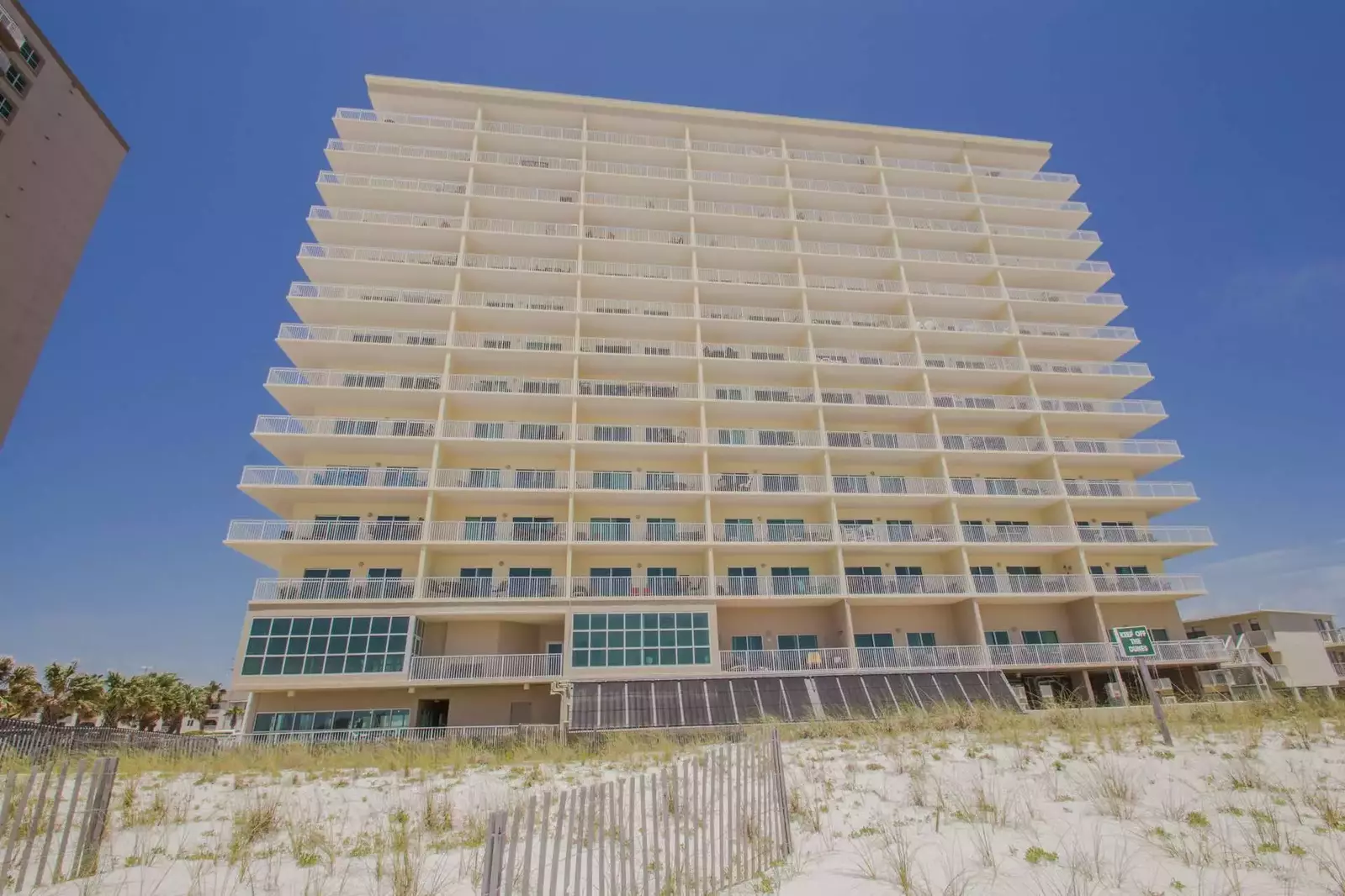 Crystal Shores from the beach